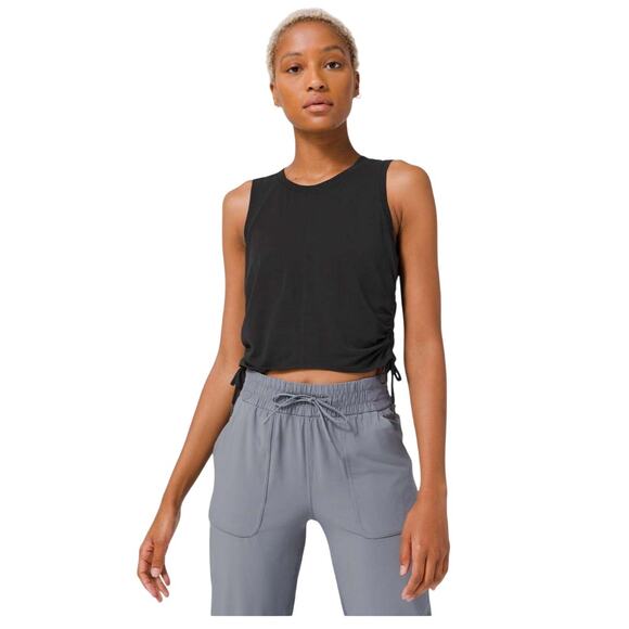 Lululemon Cinch It Up Tank Top, Black, Women's Size 6 - Picture 3 of 6